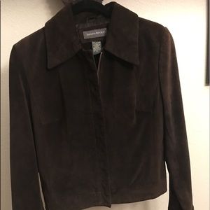 Banana Republic Brown Suede Leather Jacket